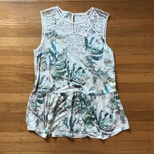 🌼2 for $20 🌼 Anthropologie meadow rue peplum tank size M